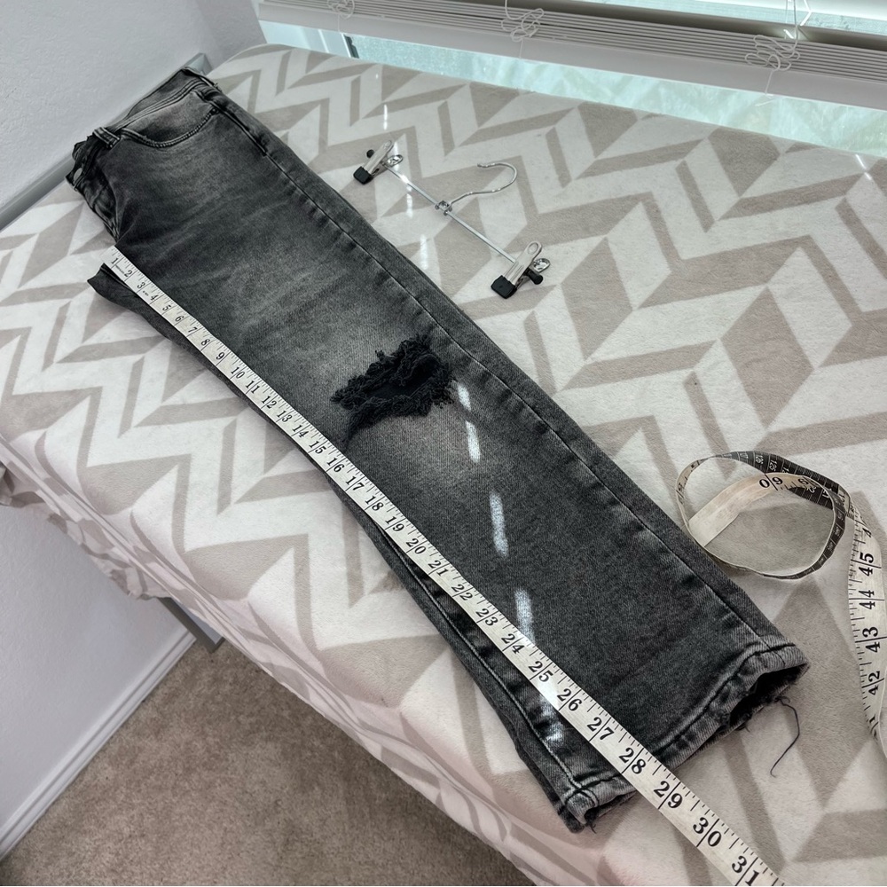 Anthropologie Pilcro Distressed‎ Slim Boyfriend Jean Black size 26 - Picture 12 of 12